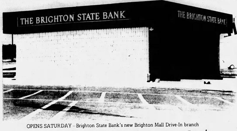 Brighton Mall - Mar 29 1972 Bank (newer photo)